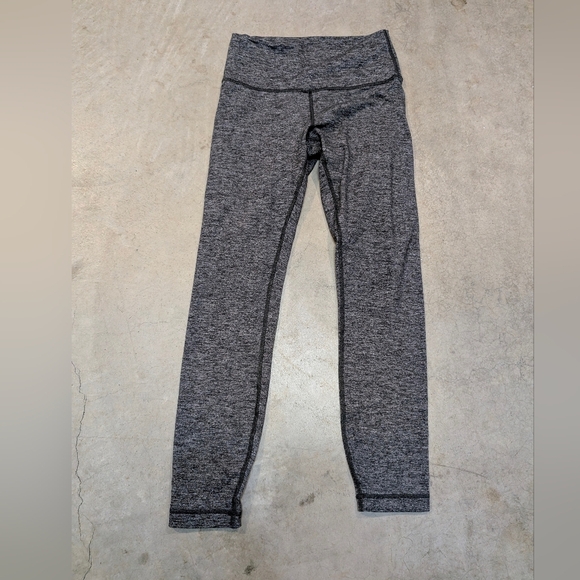 Lululemon Wunder Under High Rise 7/8 Leggings Gray Women's 6 LW5AOUS - Picture 1 of 4